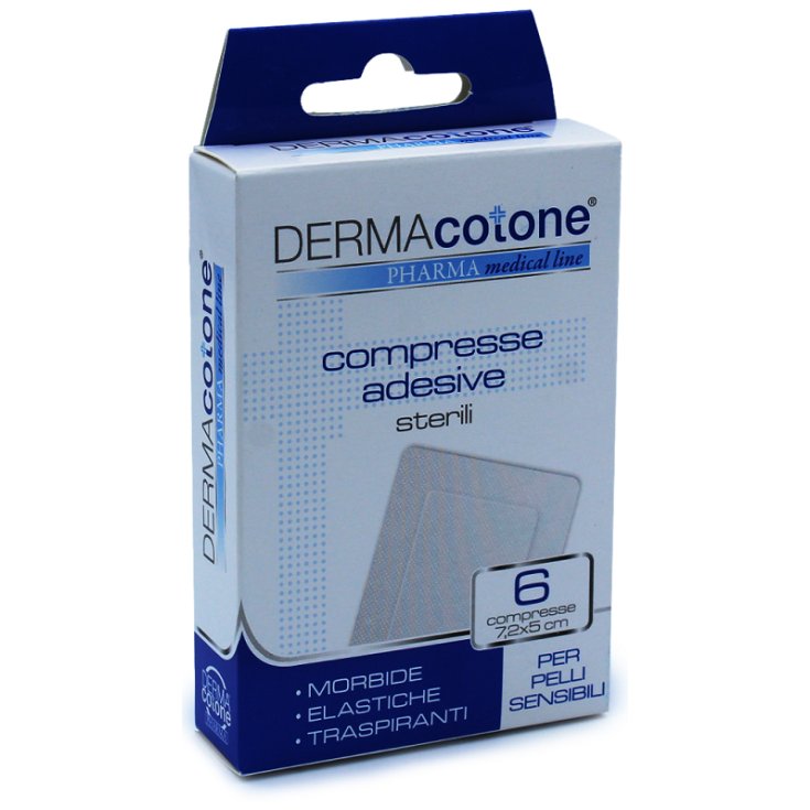 COMPRESSE ADESIVE DERMACOTONE&reg; 7,2X5CM 6 PEZZI
