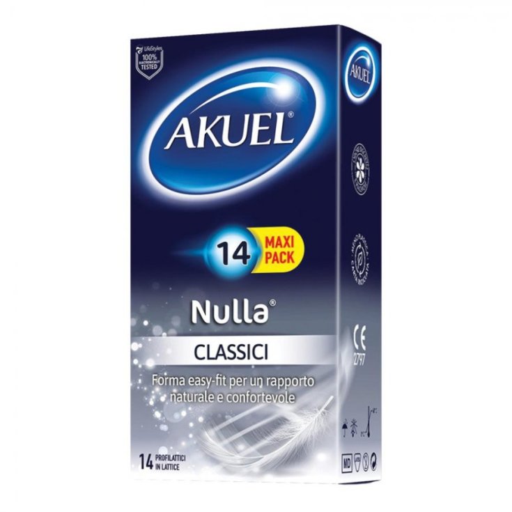 Profilattici Nulla&reg; Classici Akuel&reg; 14 Pezzi