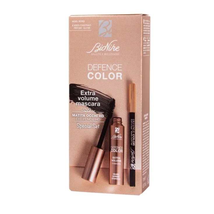 Set Mascara Extra Volume + Matita HD Defence Color BioNike