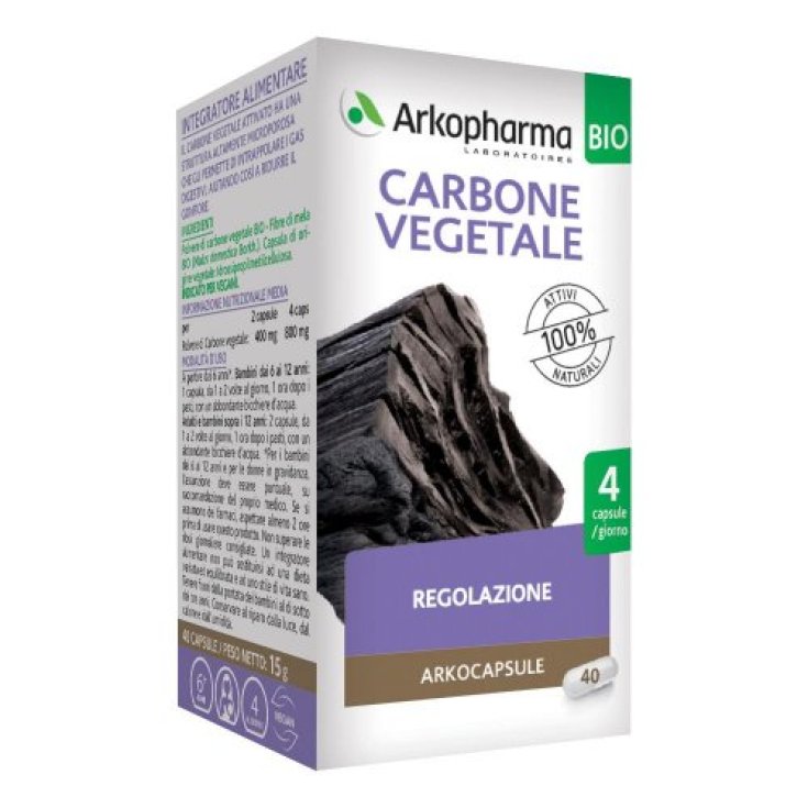 ARKOCAPSULE&reg; CARBONE VEGETALE BIO 40 Capsule
