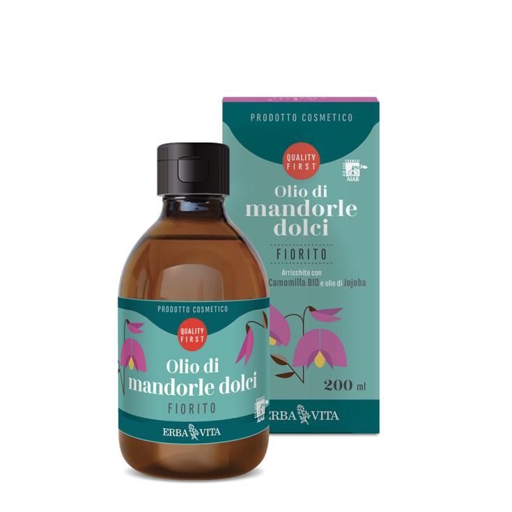 Olio di Mandorle Dolci Fiorito Erba Vita 200ml