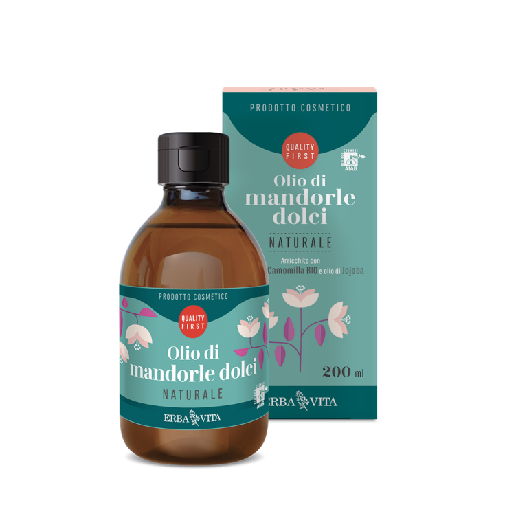 Olio Mandorle Dolci Naturale Erba Vita 200ml