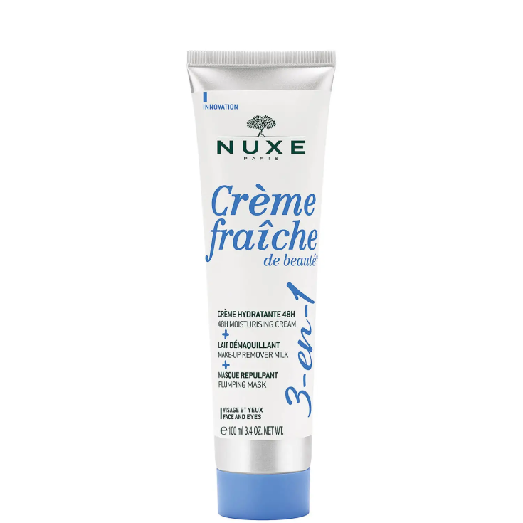 3 in 1 Crema Idratante Latte Struccante Maschera Rimpolpante Cr&egrave;me Fra&icirc;che de Beaut&eacute;&reg; &nbsp;Nuxe 100ml