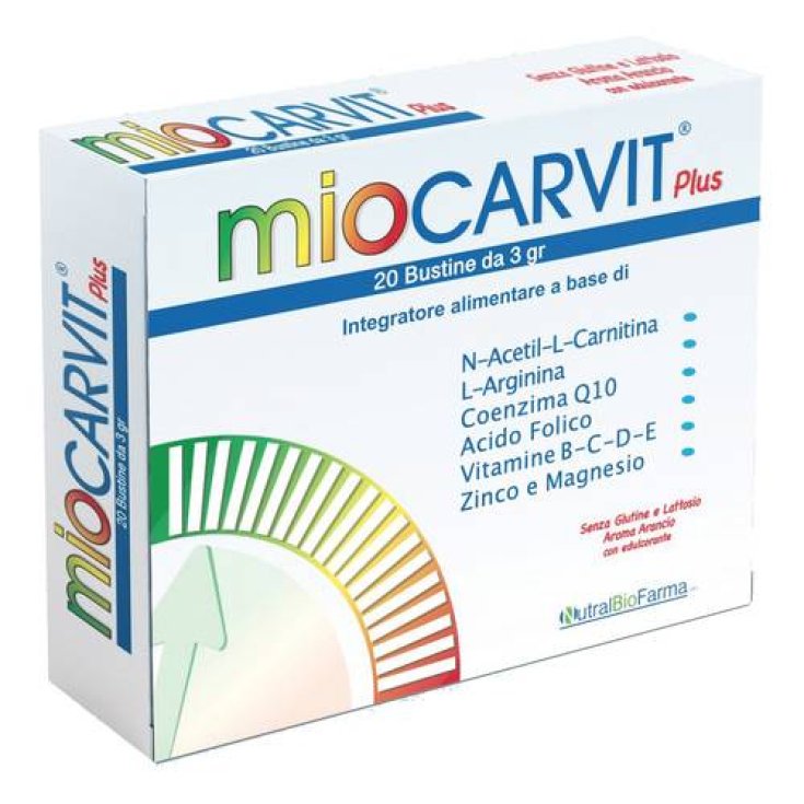 MIOCARVIT® PLUS NUTRALBIOFARMA 20 BUSTINE MIOCARVIT® PLUS NUTRALBIOFARMA 20 BUSTINE