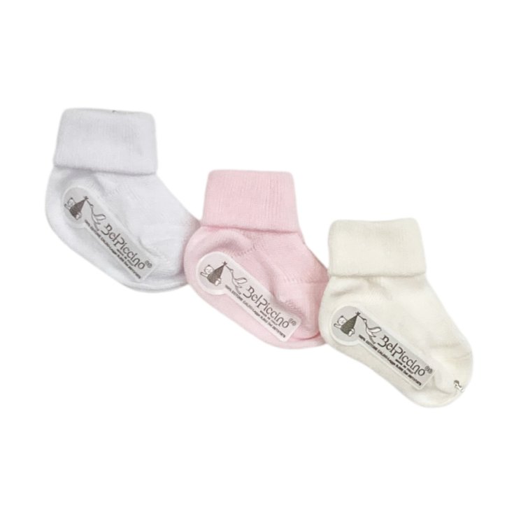Set 3pz Calzini Cotone Bimba Neonato Bel Piccino&reg;