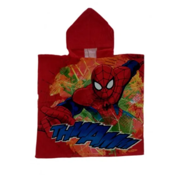 Poncho Mare Bambino Spiderman 1 Pezzo