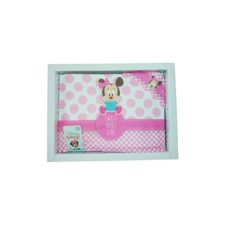 Completo 3pz lettino culla bimba Minnie Disney