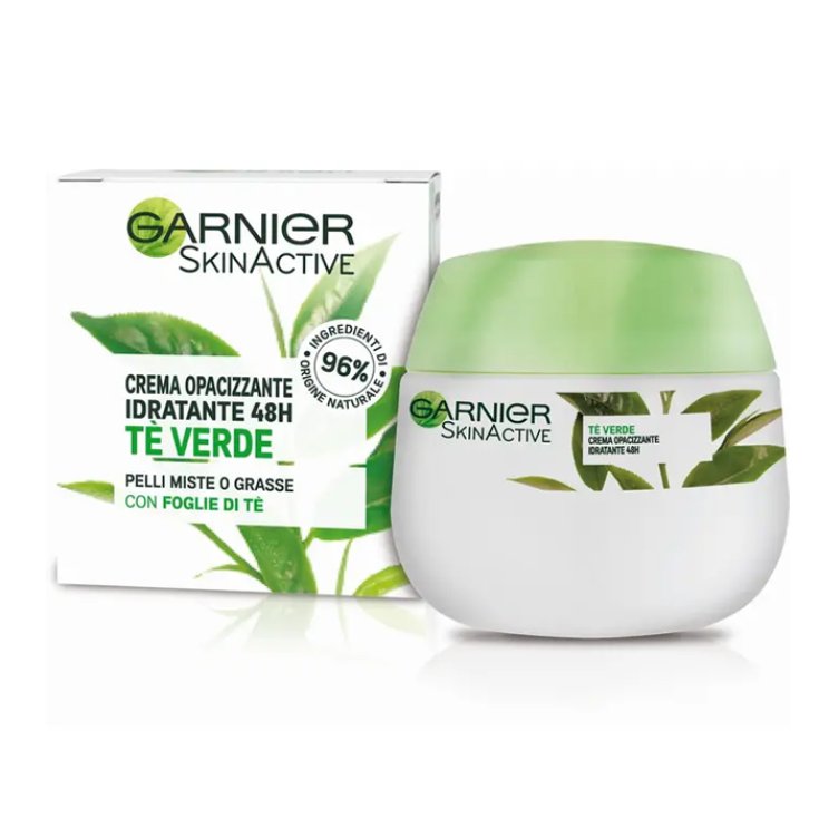 Crema Viso Idratante Opacizzante Con T&eacute; Verde Garnier 50ml