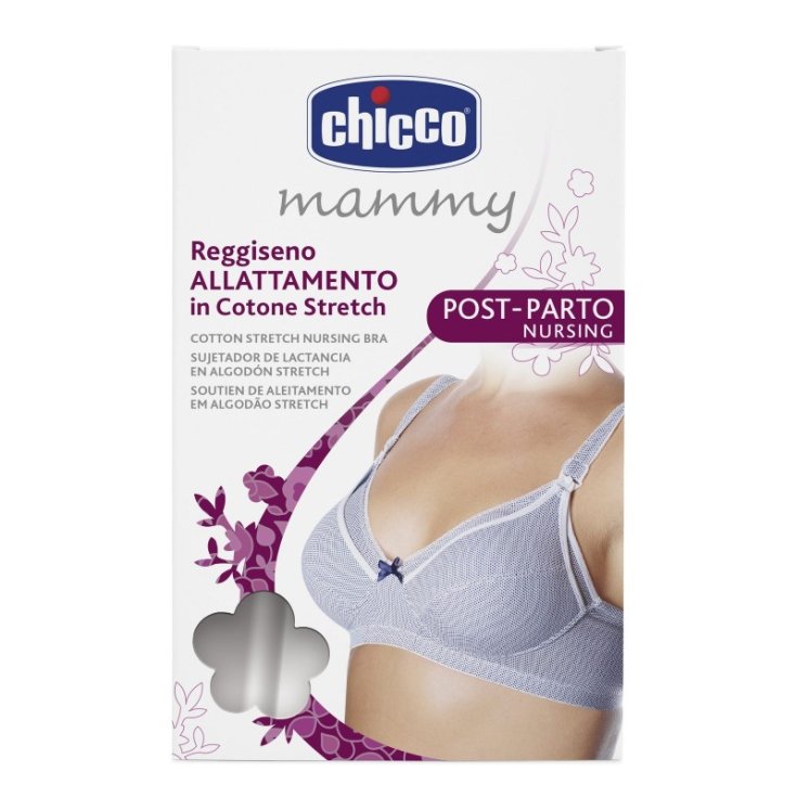 Mammy&nbsp;Reggiseno Allattamento&nbsp;in Cotone Stretch Bianco Chicco Taglia 3C