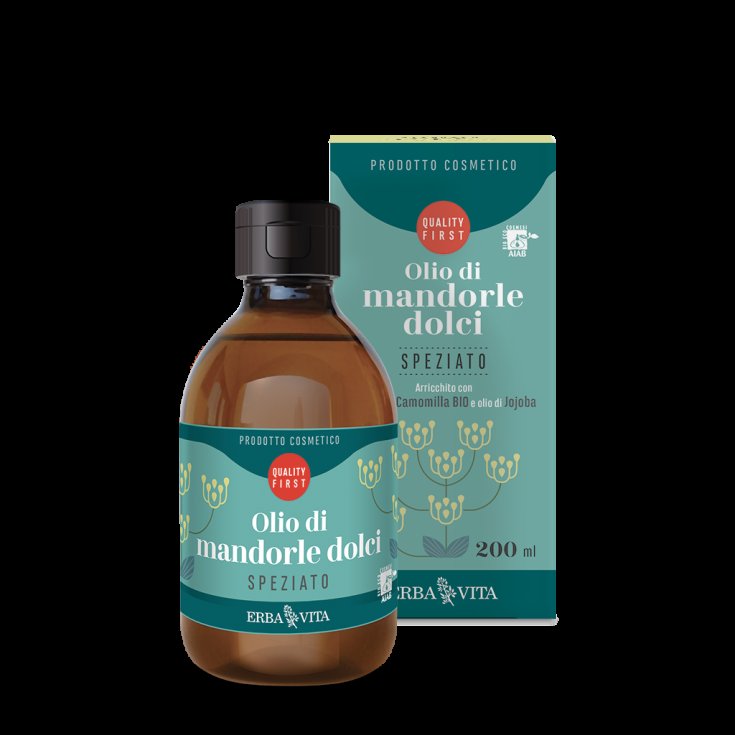 Olio di Mandorle Dolci Speziato Erba Vita 200ml