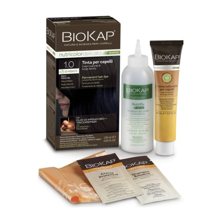 Tinta Capelli Nutricolor Delicato Rapid BioKap&reg; 1.0 Nero Naturale