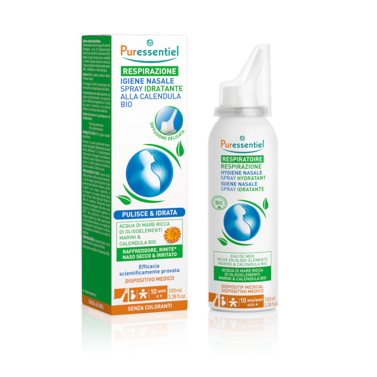 Respirazione Spray Nasale Idratante Alla Calendula Puressentiel 100ml