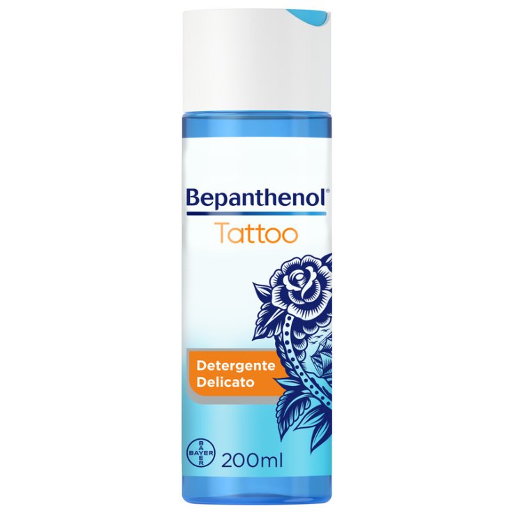 Bepanthenol Tattoo Detergente Delicato Tatuaggi con Pantenolo 200ml