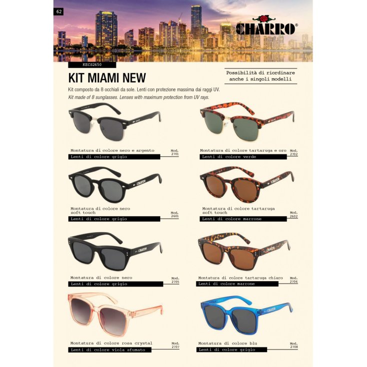 Kit Miami New&nbsp;El Charro Industrie Ottiche Italiane 8 Pezzi