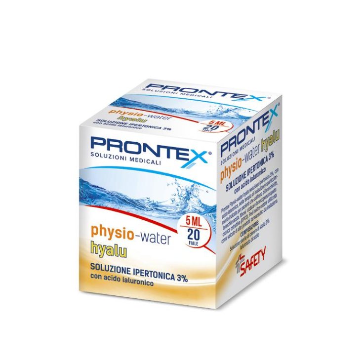 Physio-Water Hyalu Soluzione Ipertonica 3% Prontex 20 Fiale Physio-Water Hyalu Soluzione Ipertonica 3% Prontex 20 Fiale