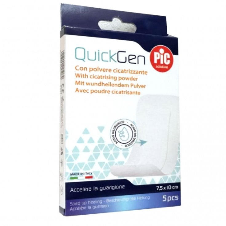 QuickGen Cerotto Cicatrizzante 10x7,5cm PIC 5 Pezzi