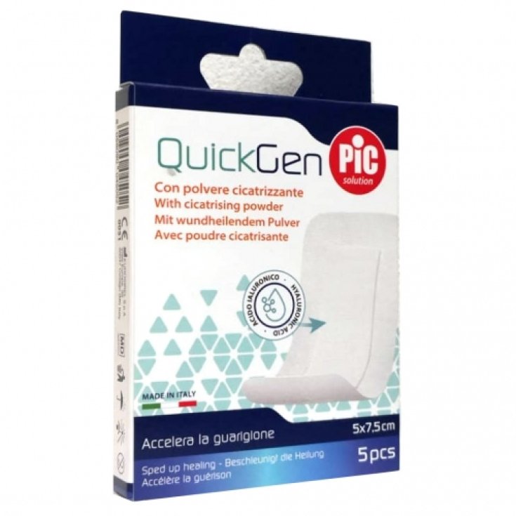QuickGen Cerotto Cicatrizzante 5x7,5cm PIC 5 Pezzi