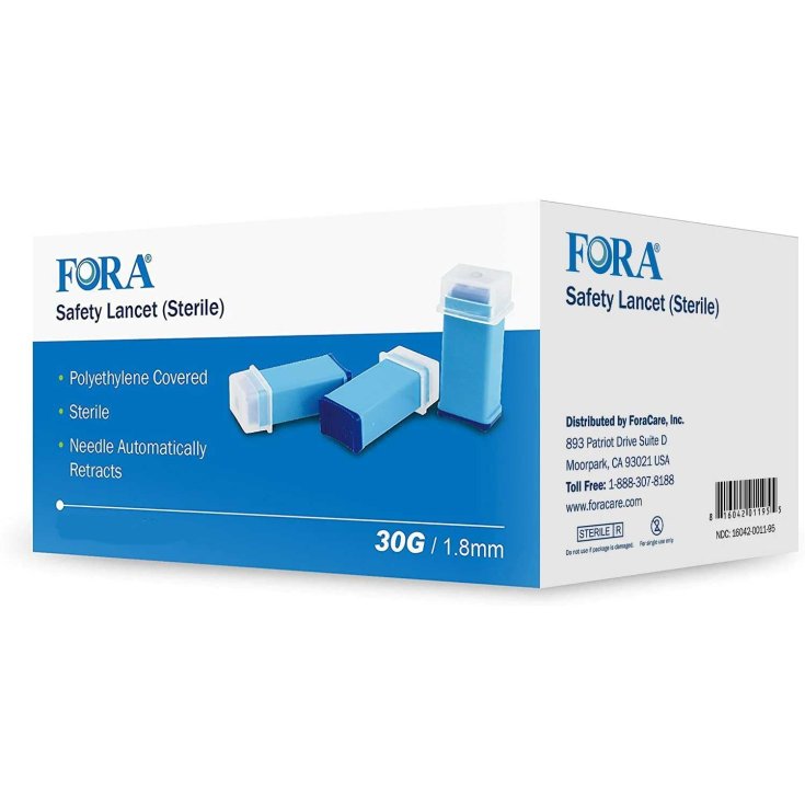 FORA&reg; SAFETY LANCET 50 Pezzi