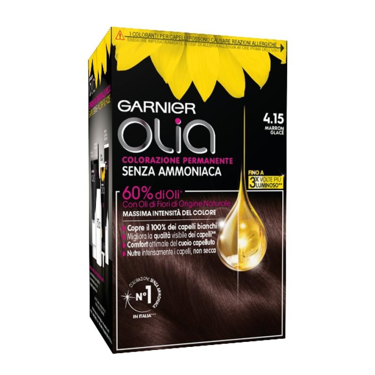 Olia Marron Glac&eacute; 4.15 Garnier 1 Kit