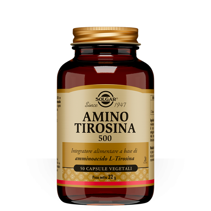 Amino Tirosina 500 Solgar 50 Capsule Vegetali