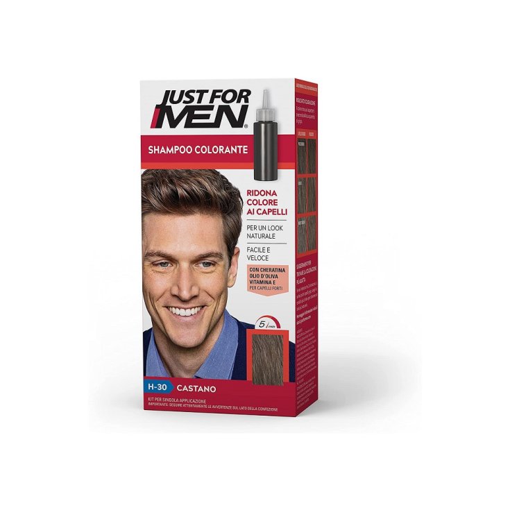 Shampoo Colorante Uomo Just For Men H-30&nbsp;Castano