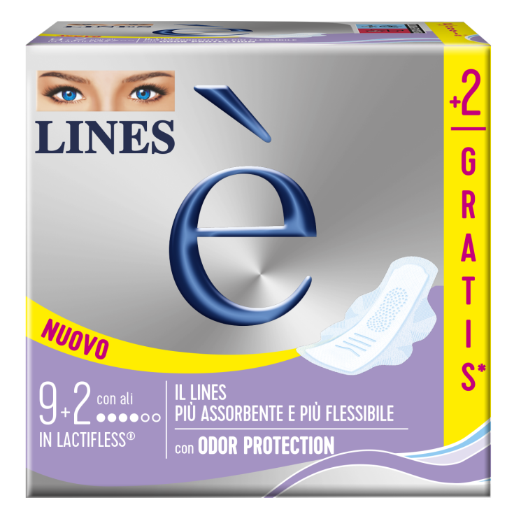 Assorbenti in Lactifless con Ali Lines &egrave; 9+2 Pezzi