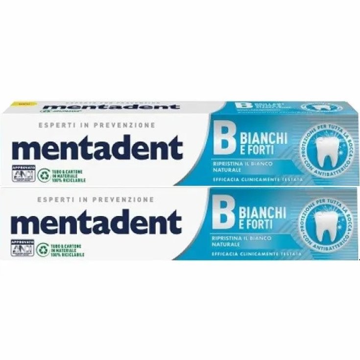 Dentifricio Bianchi E Forti Mentadent 2x75ml