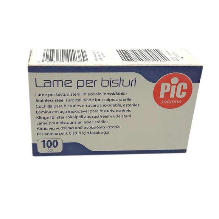 Lame&nbsp;per Bisturi Sterili Mis.20&nbsp;PIC 100 Pezzi