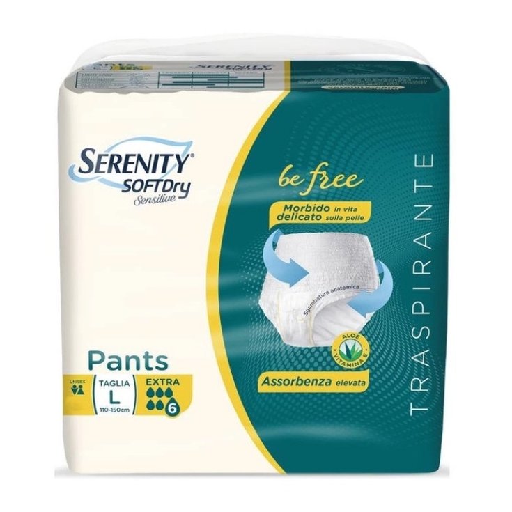 Pannoloni Extra Tg L Serenity Soft Dry Sensitive&nbsp;Pants 12 Pezzi