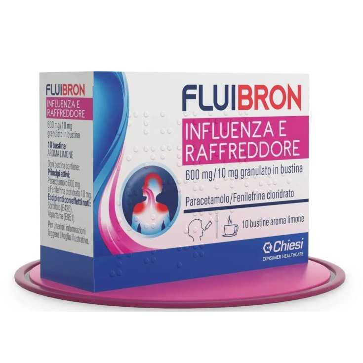 Fluibron Influenza e Raffreddore Chiesi 10 Bustine Fluibron Influenza e Raffreddore Chiesi 10 Bustine