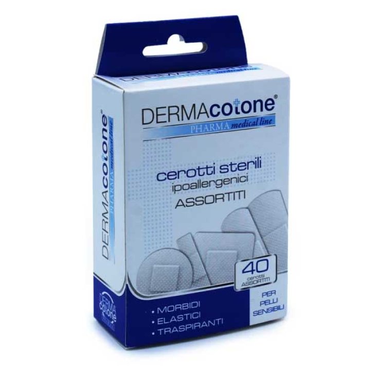 Cerotti Ipoallergenici Assortiti DERMACOTONE&reg; 40 Pezzi
