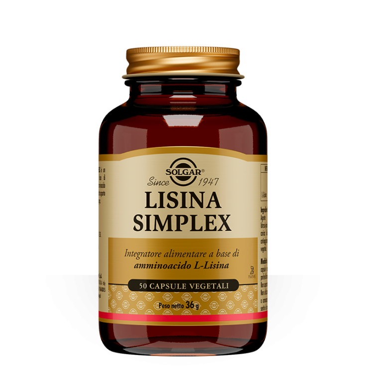 Lisina Simplex Solgar 50 Capsule Vegetali
