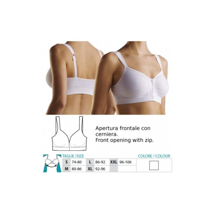 Reggiseno Post-Operatorio con Zip Frontale Orione 9650 Tg.M