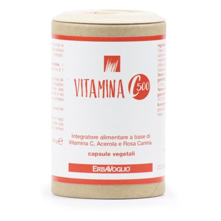 Vitamina C 500 ErbaVoglio 100 Capsule