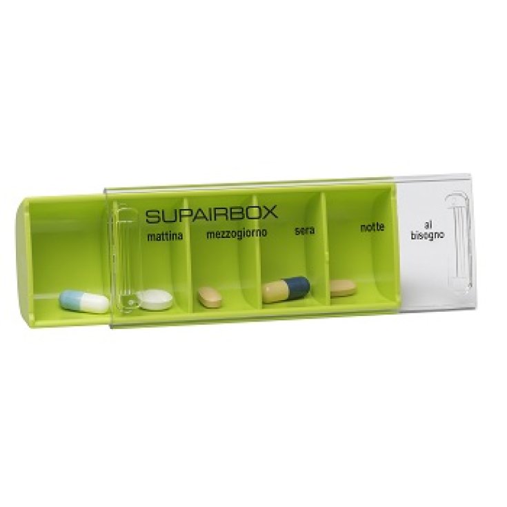 SUPAIRBOX PORTAPILLOLE GIORNALIERO VERDE CHIARO