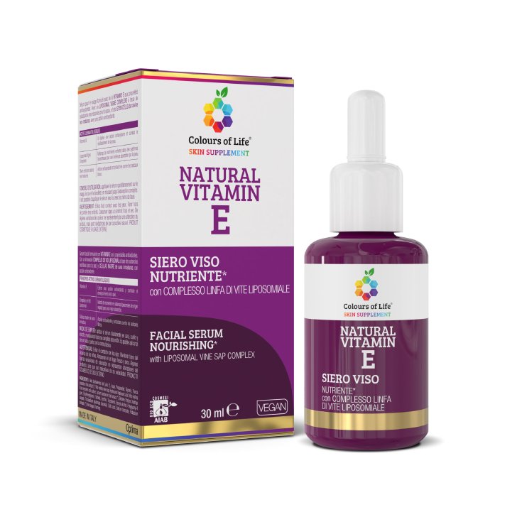 Natural Vitamin E Siero Viso Nutriente Colours of Life 30ml