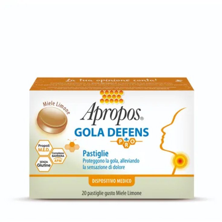 APROPOS&reg; GOLA DEFENS PRO MIELE/LIMONE DESA Pharma 20 Pastiglie