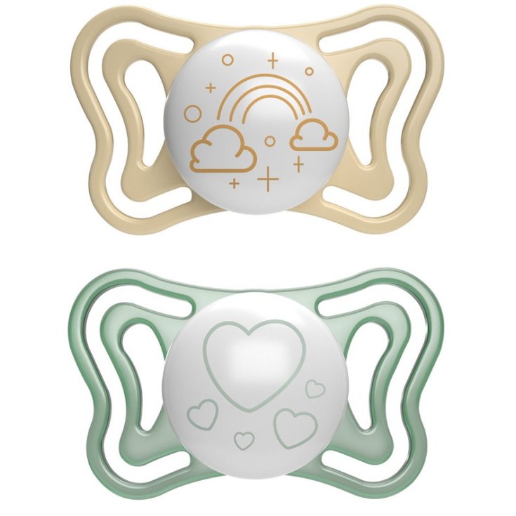 PhysioForma Light Lumi Silicone 2-6M Chicco 2 Pezzi