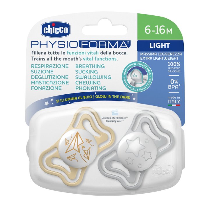 PhysioForma Light Luminoso 6-16M Chicco 2 Pezzi