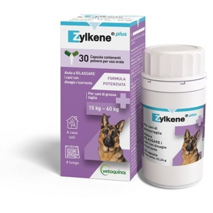 Zylkene Plus 30 Cps - 15-60kg cane - 450 Mg