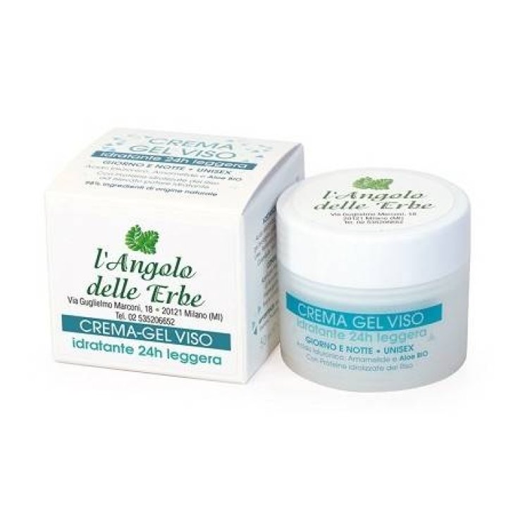 Crema Gel Viso Idratante L'Angolo delle Erbe Farmaderbe 50ml