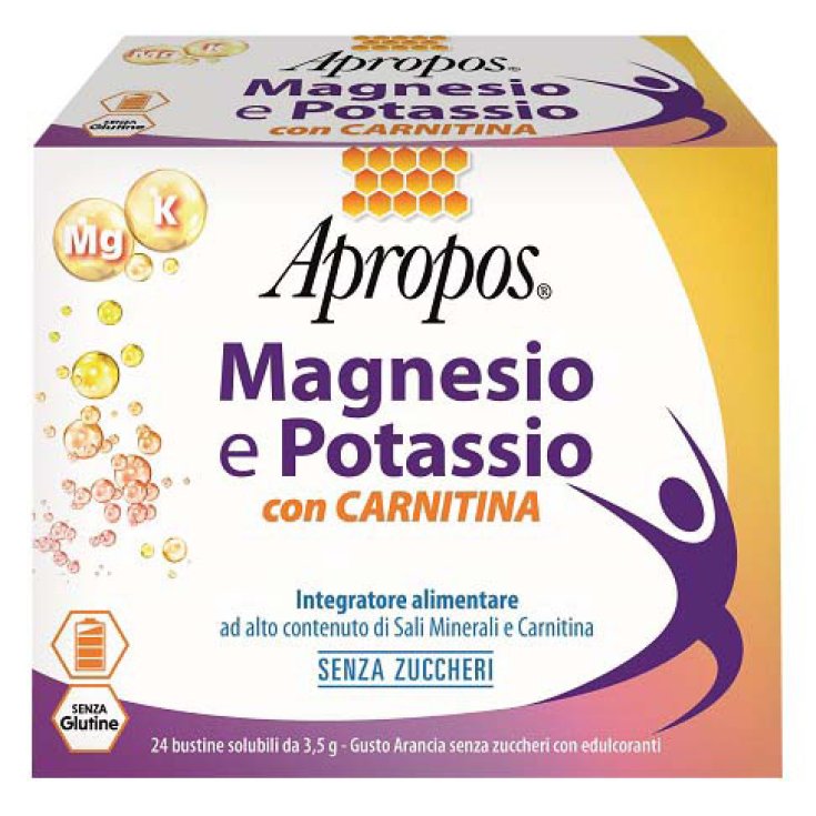 Magnesio E Potassio Con Carnitiba Apropos 24 Bustine