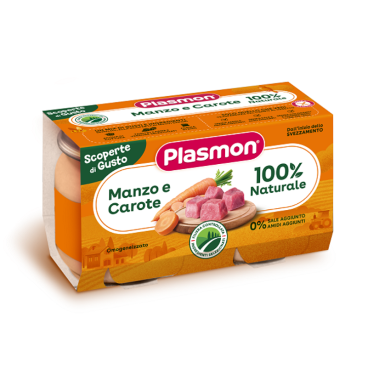 Omogeneizzato Manzo E Carote Plasmon 2 x120g