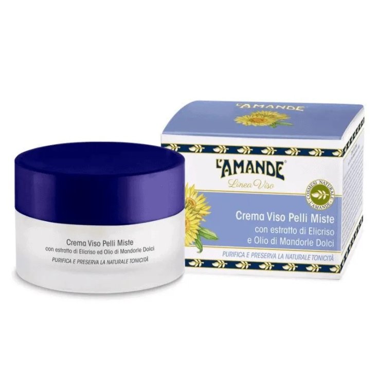 Crema Viso Pelli Miste L'Amande 50ml