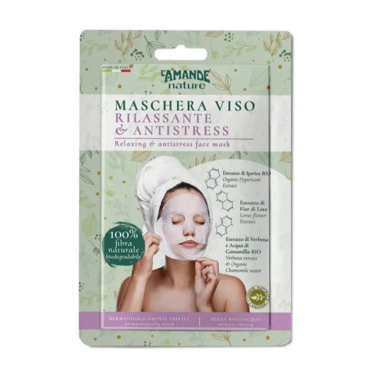 Maschera Viso Rilassante Antistress L'Amande