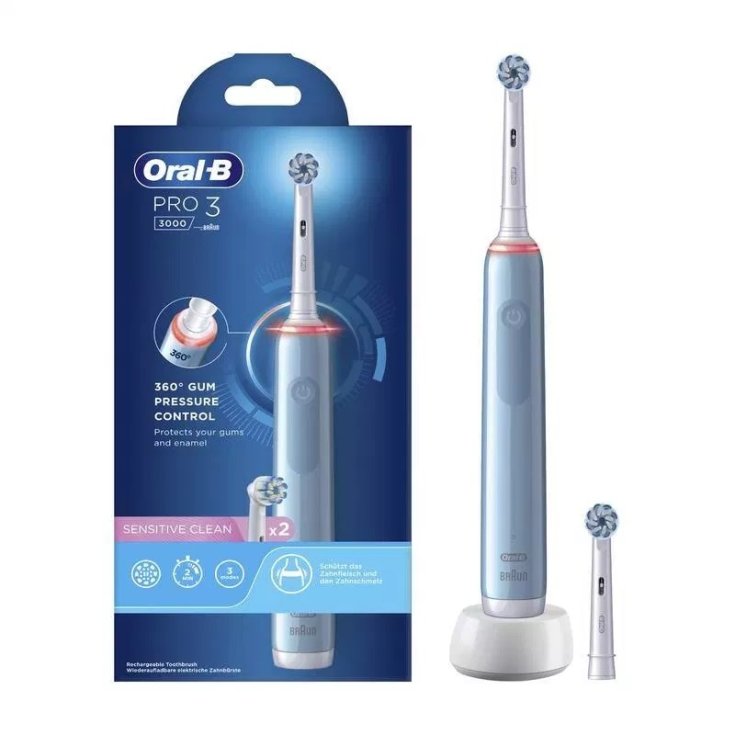 Pro 3 Bu Sensitive Oral-B + 2 Testine di Ricambio