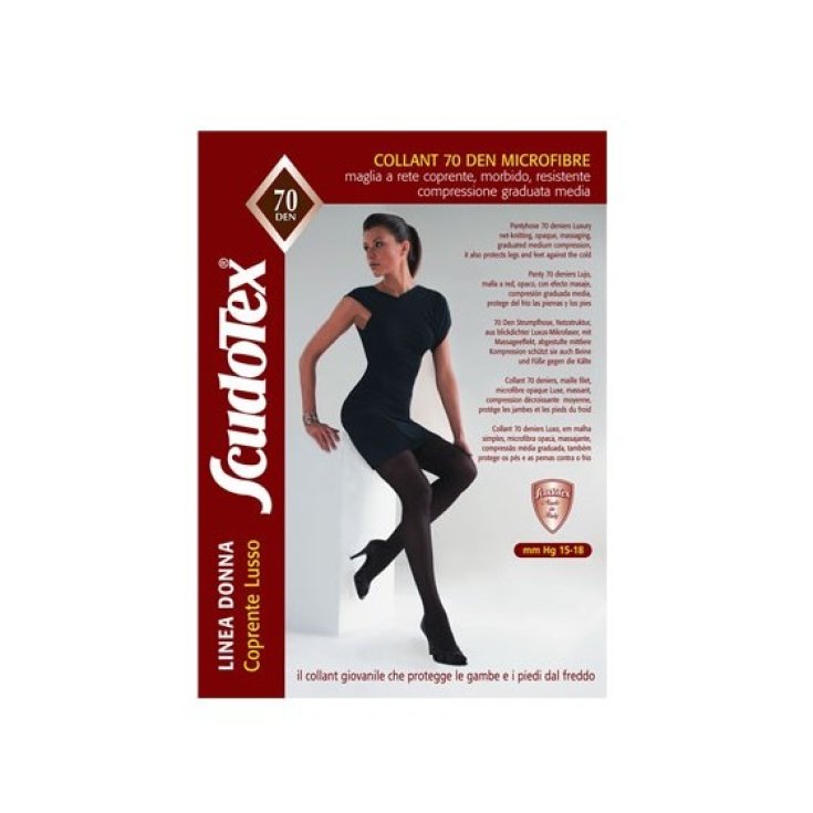 Collant 70 Den Microfibra Lusso Nero Tg.1 Scudotex