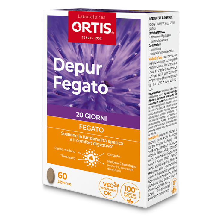 Depur Fegato ortis Laboratoires 60 Compresse