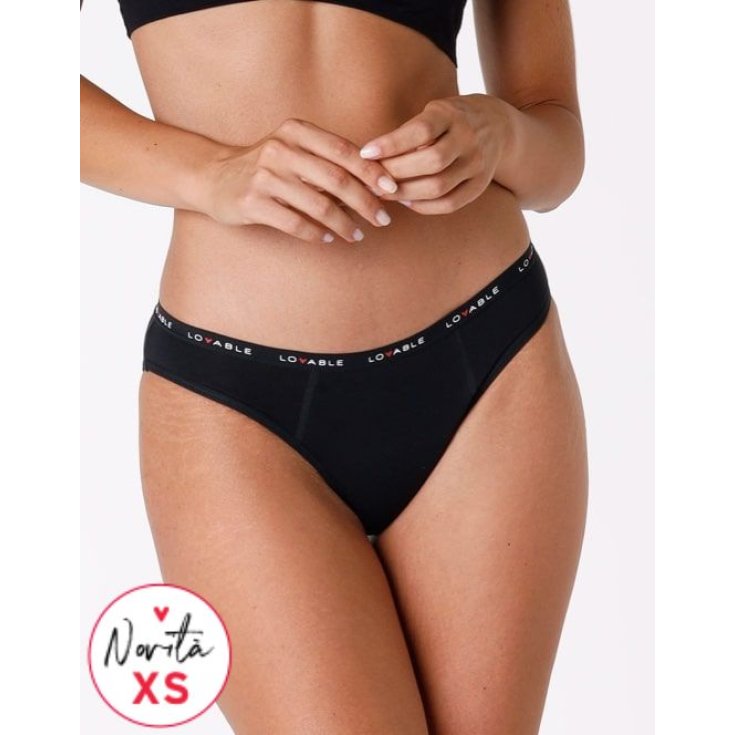 Period Panties Slip Flusso Abbondante XS Nero Lovable 1 Pezzo