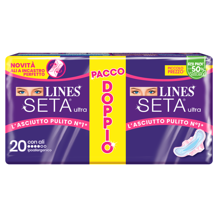 Assorbenti Con Ali VP Lines Seta Ultra 20 Pezzi